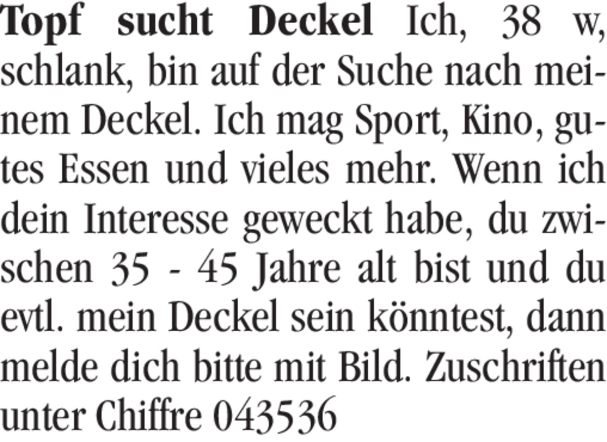 Ihn Chiffre Sucht Anzeigen Sie Ihn Chiffre Sucht Anzeigen Sie